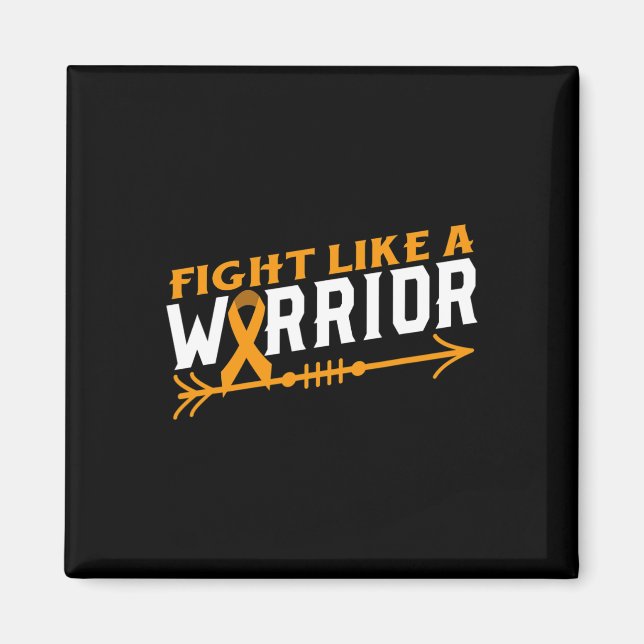 Leukämie Bewusstseinskampf wie ein Krieger-Blutkre Magnet (Vorne)