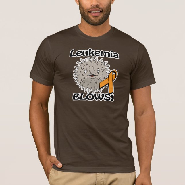 Leukämie bläst Bewusstseinsbildung T-Shirt (Vorderseite)