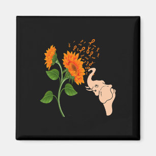 Leukämie Blume Magnet