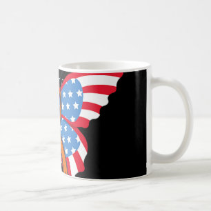 Leukämie Blutkrebs USA - Amerikanische Flagge unab Kaffeetasse
