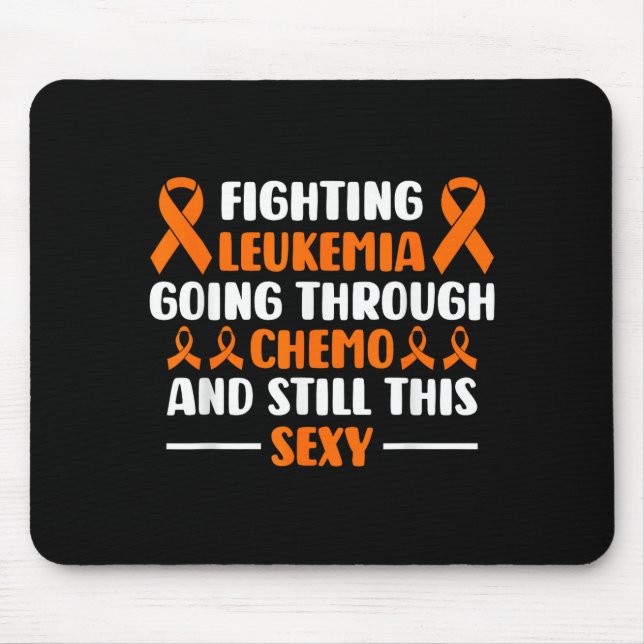 Leukämie Chemo Kämpfer immer noch Bewusstsein  Mousepad (Vorne)