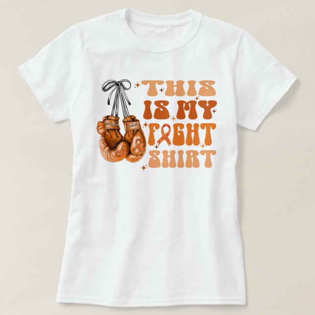 Leukämie Dies ist mein Shirt für den Kampf gegen K (Design vorne)