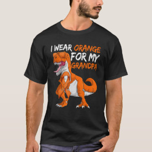 Leukämie Dinosaurier Ich trage Orange für meinen O T-Shirt