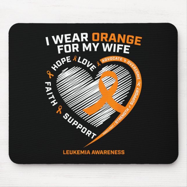 Leukämie Ehefrau  Mousepad (Vorne)