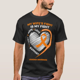 Leukämie Ehefrau zur Bewusstseinsbildung T-Shirt