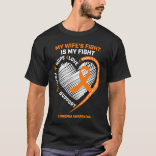 Leukämie Ehefrau zur Bewusstseinsbildung T-Shirt