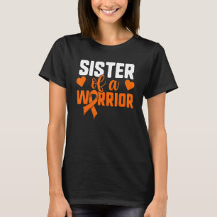 Leukämie für Mädchen Schwester eines Kriegerribbs T-Shirt