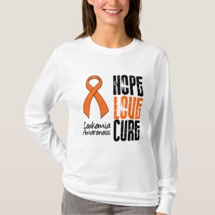 Leukämie-Hoffnungs-Liebe-Heilungs-Band T-Shirt