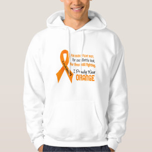 Leukämie I tragen stolz Orange Hoodie