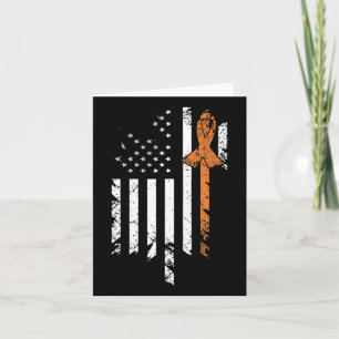 Leukämie-Krebs-Bewusstsein Vintage-US-amerikanisch Karte