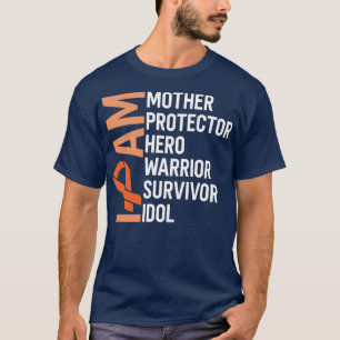 Leukämie Krebsbewusstsein I Mother Hero Warrior T-Shirt