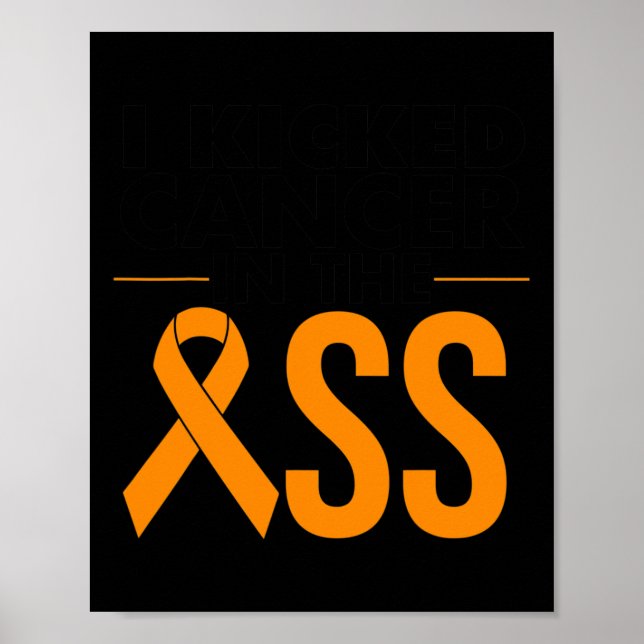 Leukämie Krebserkrankung Geschenk Sonnenblutkrebs  Poster (Vorne)