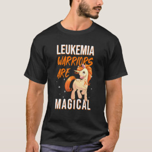 Leukämie-Krieger Magisches Einhorn Oranges Band He T-Shirt