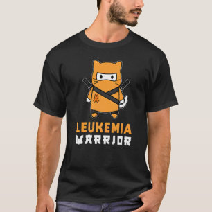 Leukämie-Krieger-Ninja-Katze T-Shirt