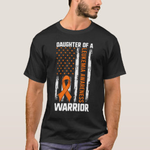 Leukämie-Mama-Papa Mädchen Tochter eines Kriegers T-Shirt