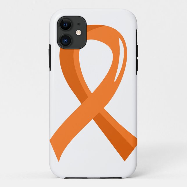 Leukämie-orange Band 3 Case-Mate iPhone Hülle (Rückseite)