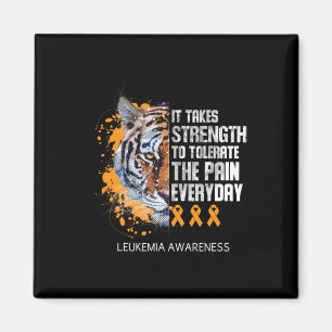 Leukämie orangefarbene Ribbon Es dauert bis zur To Magnet