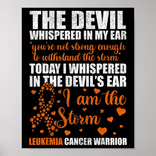 Leukämie Poster (Vorne)