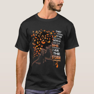 Leukämie Schwarze Frauen Bewusstsein T-Shirt