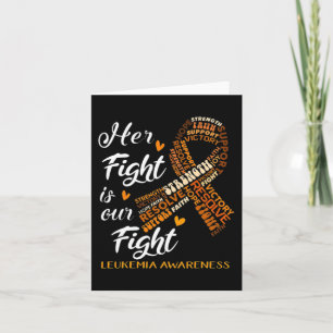 Leukämie Sensibilisierungskampagne Ihr Kampf ist u Karte