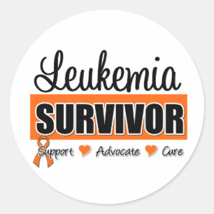 Leukämie Survivor Abzeichen Runder Aufkleber