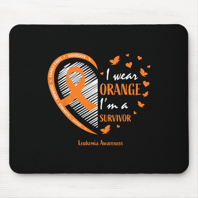 Leukämie Survivor gibt Frauen Männer Kinder Mama S Mousepad (Vorne)