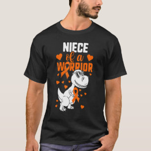 Leukämie Tante Onkel Mädchen Nichte eines Kriegers T-Shirt