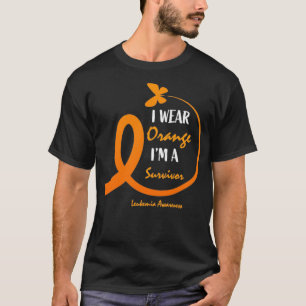 Leukämie-Überlebende Awareness Schmetterling T-Shirt