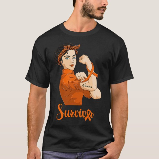 Leukämie-Überlebender  T-Shirt (Vorderseite)