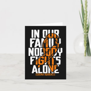 Leukämie-unterstützende Leukämie T-Shirt Karte