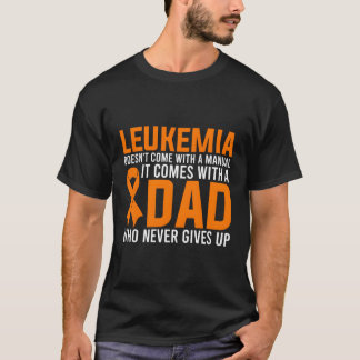 Leukämie-Vater gibt niemals den Vater eines Leukäm T-Shirt