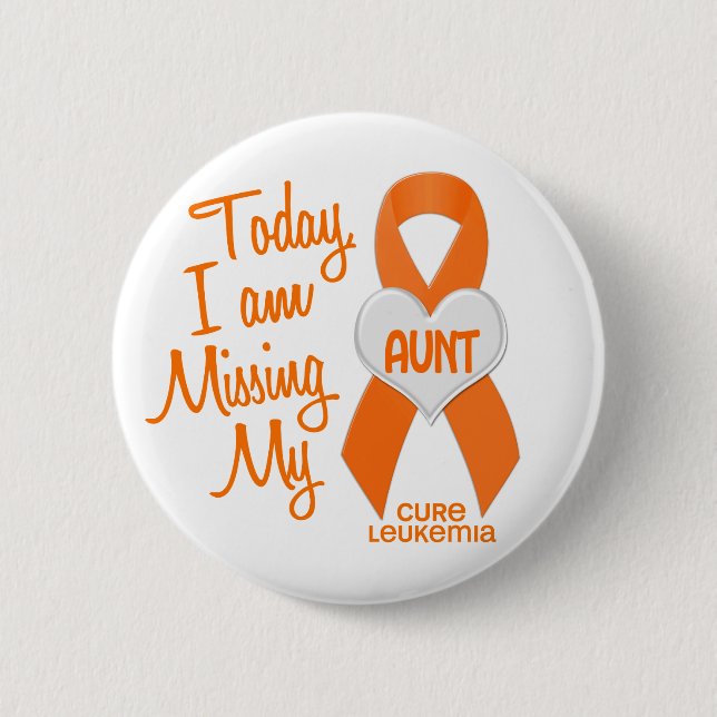 Leukämie vermisst meine Tante 1 Button (Vorderseite)