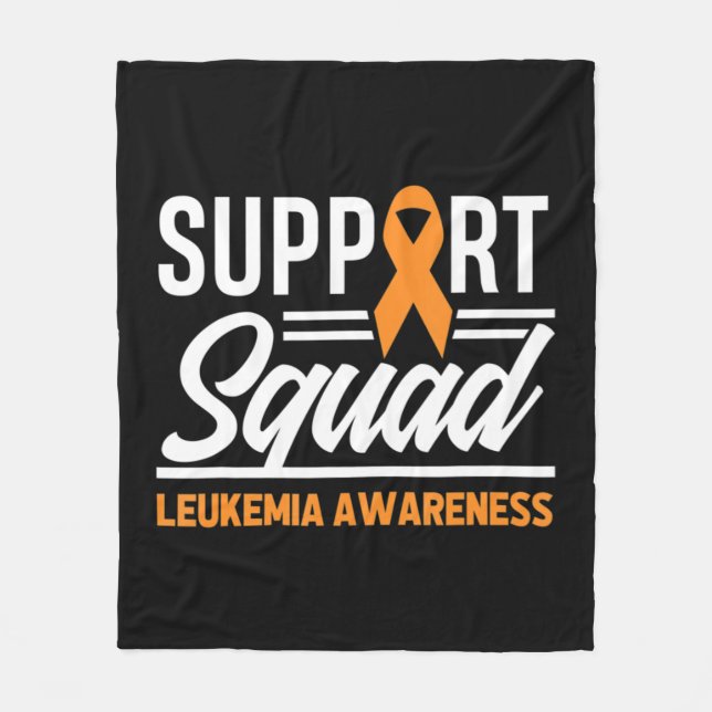 Leukämie Warrior Support Squad Leukämie Fleecedecke (Vorderseite)