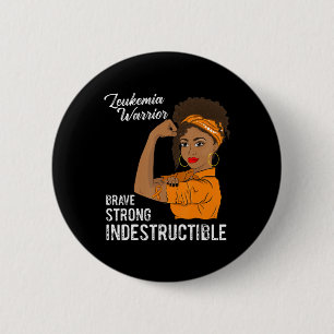 Leukämie Warrior unstrukturierbare Krebsüberlebung Button