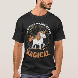 Leukämie Warriors Unicorn-Magische Krebsunterstütz T-Shirt
