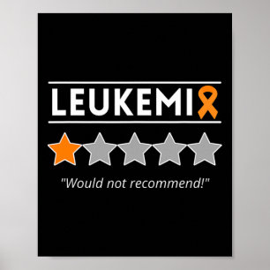 Leukämie wird nicht empfohlen - Aufklärungsmonat Poster