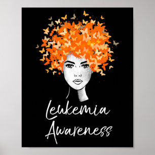 Leukemia Awareness Butterfells Geschenk Poster