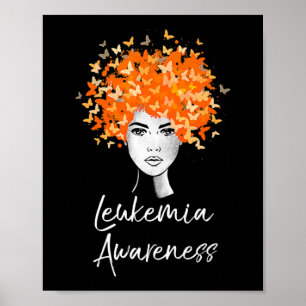 Leukemia Awareness Butterfells Geschenk Poster