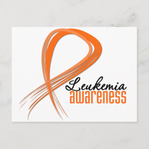 Leukemia Awareness Grunge Ribbon Postkarte