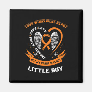 Leukemia Awareness Little Boy Childhood Cancer Son Magnet