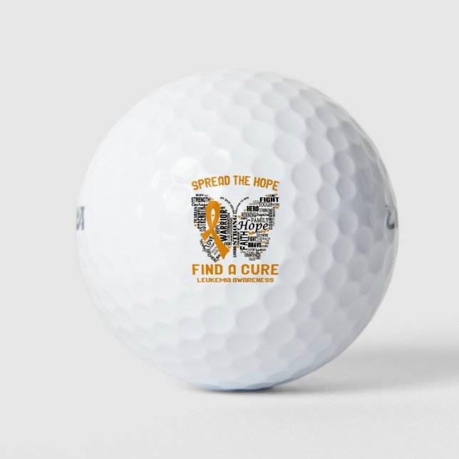 Leukemia Awareness Month Ribbon Geschenke Golfball (Vorderseite)