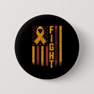 Leukemia Awareness Orange Ribbon USA Flaggenwächte Button