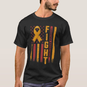 Leukemia Awareness Orange Ribbon USA Flaggenwächte T-Shirt