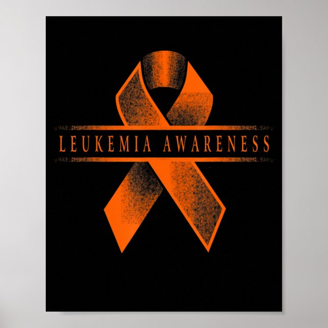 Leukemia Awareness Ribbon Poster (Vorne)