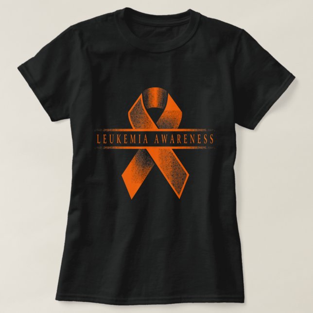 Leukemia Awareness Ribbon  T-Shirt (Design vorne)