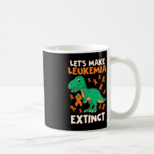 Leukemia Dinosaur Orange Ribbon Hämatologe Repti Kaffeetasse