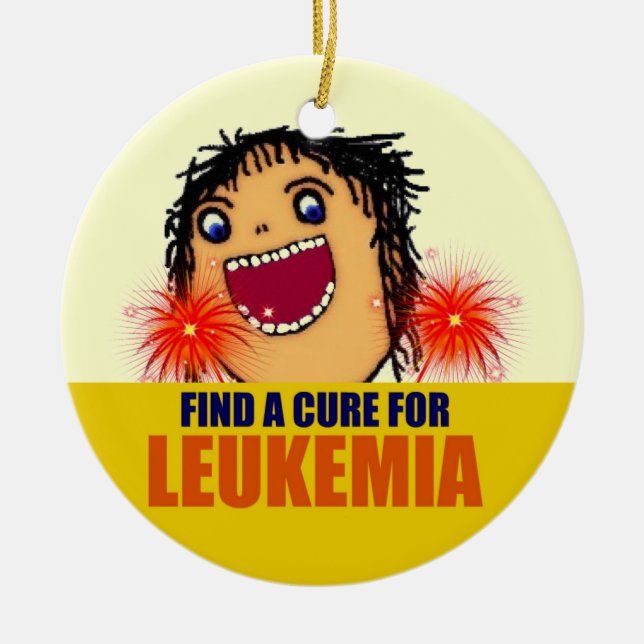 Leukemia Guardian Angel Keramikornament (Vorne)