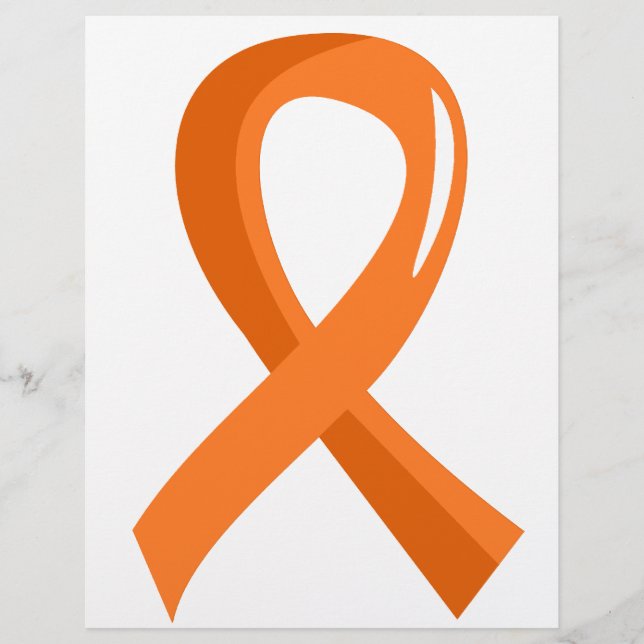 Leukemia Orange Ribbon 3 Flyer (Vorne)