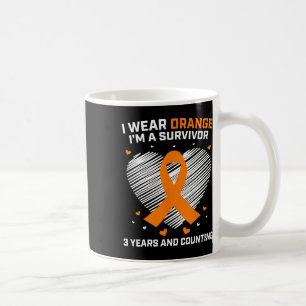 Leukemia Survivor Geschenke 3 Jahre Krebs freie Wa Kaffeetasse