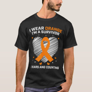 Leukemia Survivor Geschenke 3 Jahre Krebs freie Wa T-Shirt